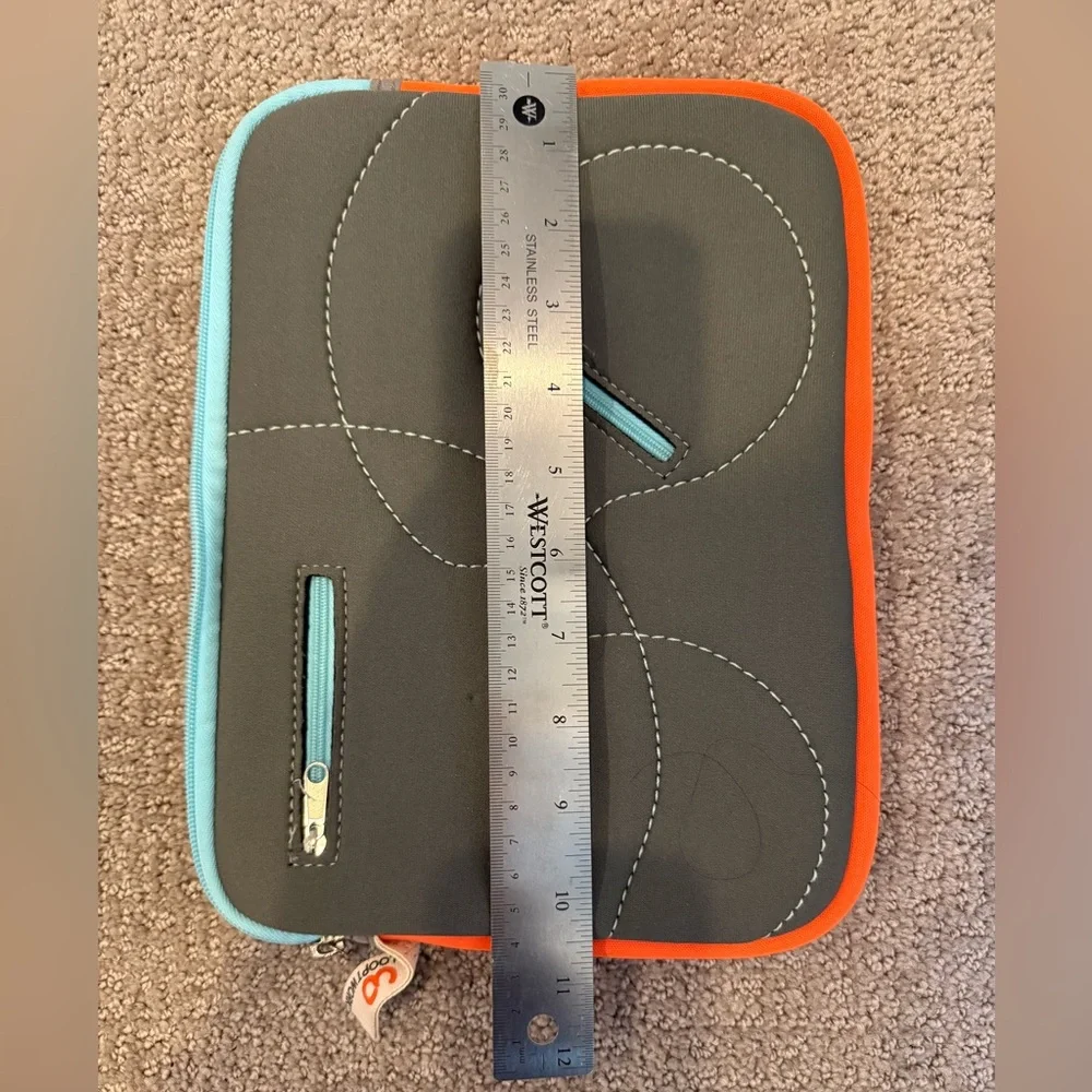 Stylish Gray and Orange Tablet Sleeve